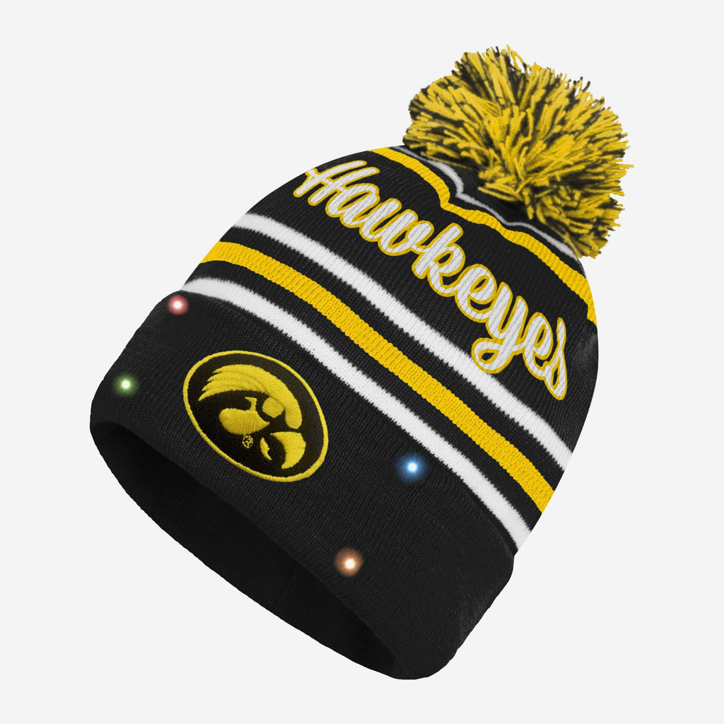 Iowa Hawkeyes Womens Wordmark Script Light Up Beanie FOCO - FOCO.com