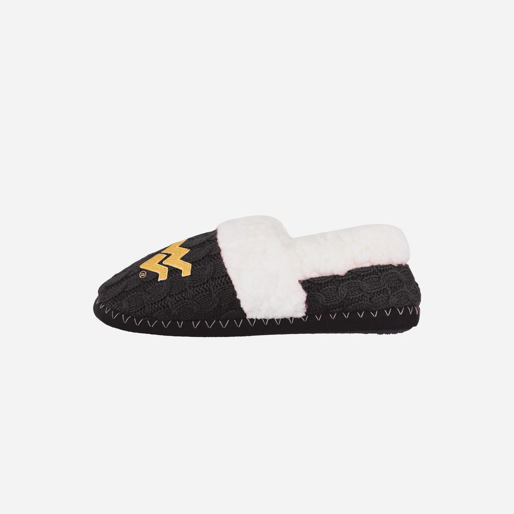 West Virginia Mountaineers Womens Team Color Moccasin Slipper FOCO - FOCO.com