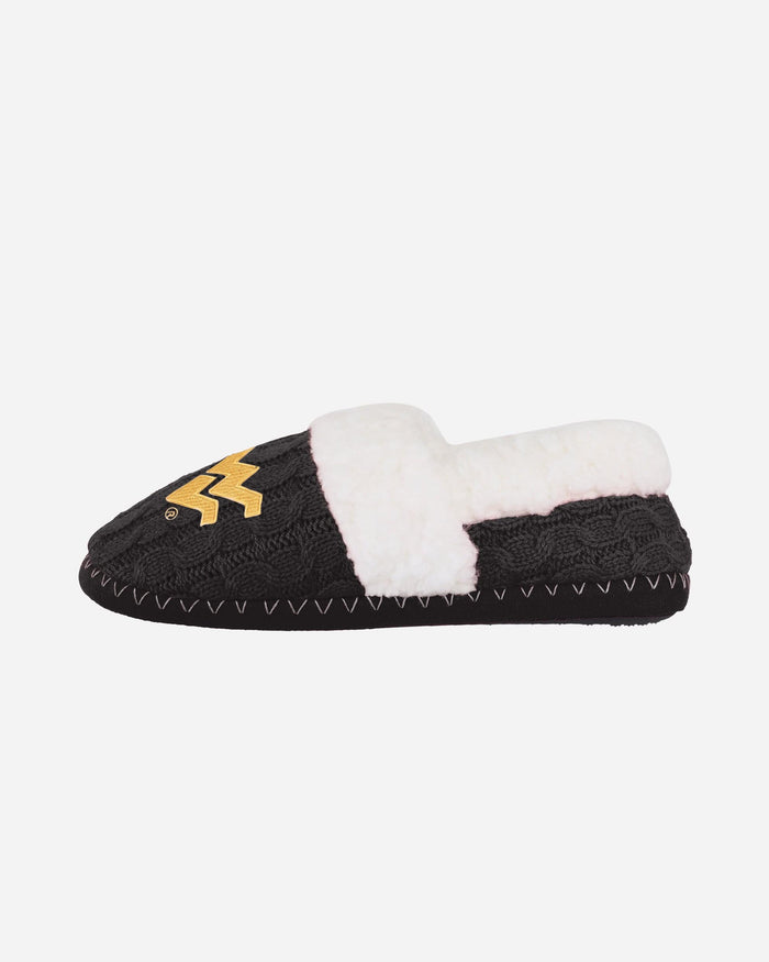 West Virginia Mountaineers Womens Team Color Moccasin Slipper FOCO - FOCO.com