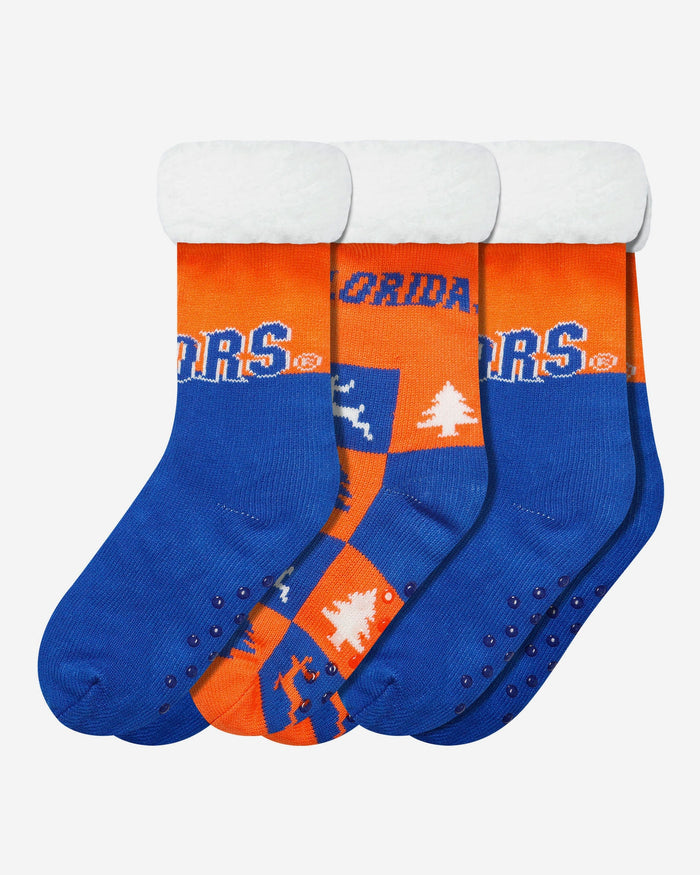 Florida Gators Womens Fan Footy 3 Pack Slipper Socks FOCO - FOCO.com