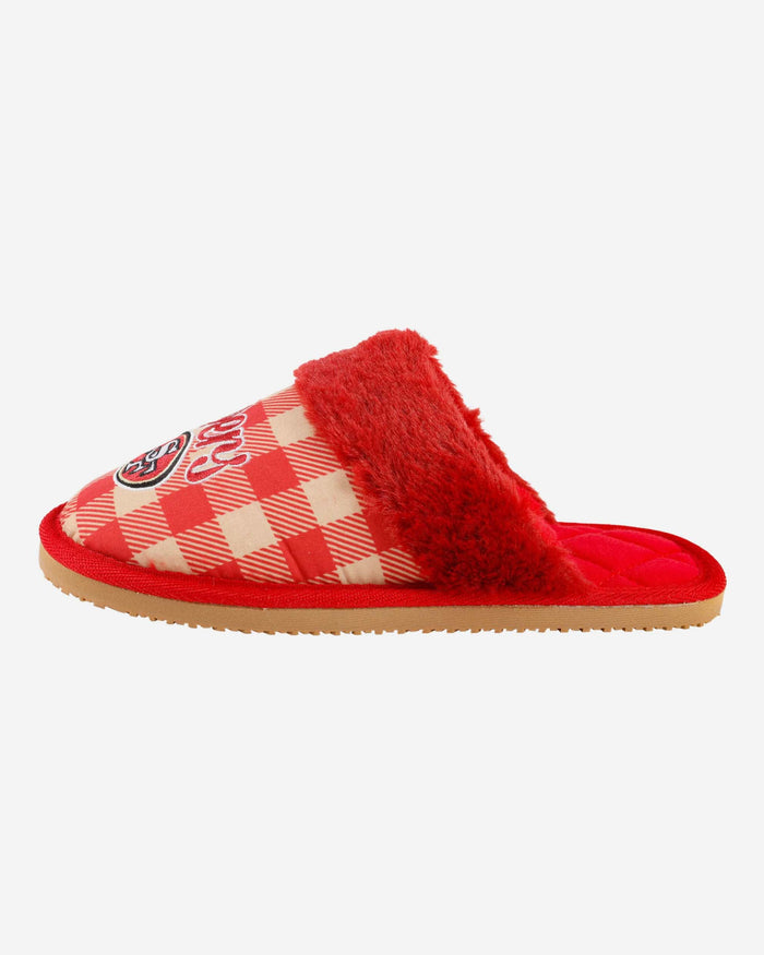 Men's FOCO San Francisco 49ers Big Logo Sherpa-Lined Clog Slippers