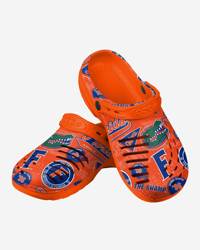 Florida Gators Historic Print Clog With Strap FOCO - FOCO.com