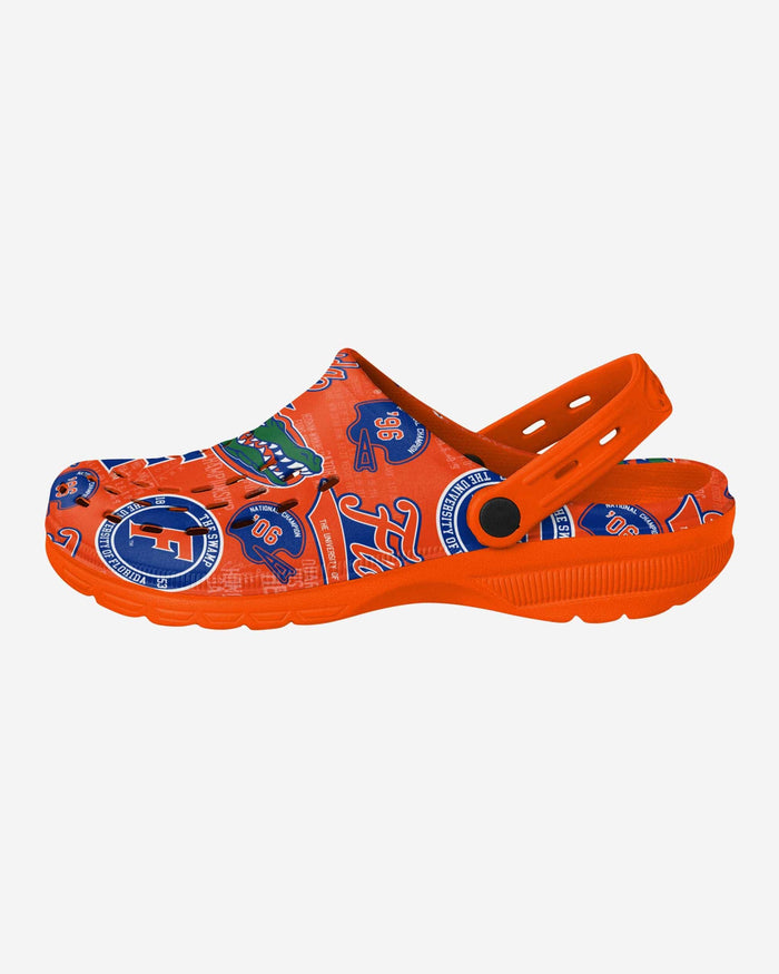 Florida Gators Historic Print Clog With Strap FOCO S - FOCO.com