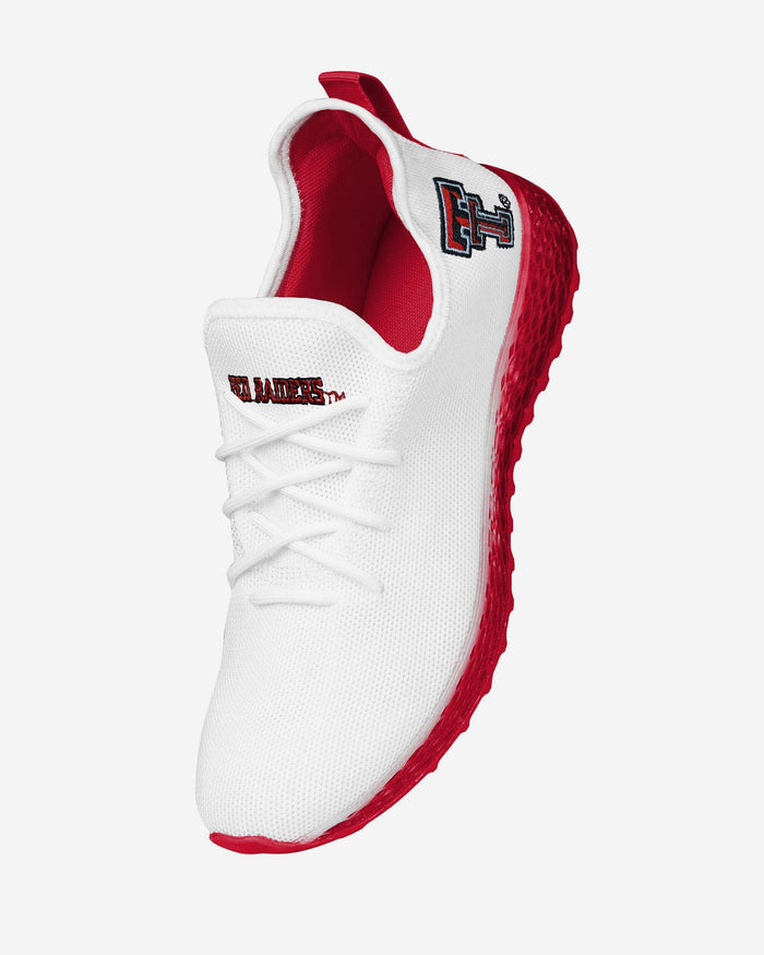 Texas Tech Red Raiders Gradient Midsole White Sneakers FOCO - FOCO.com