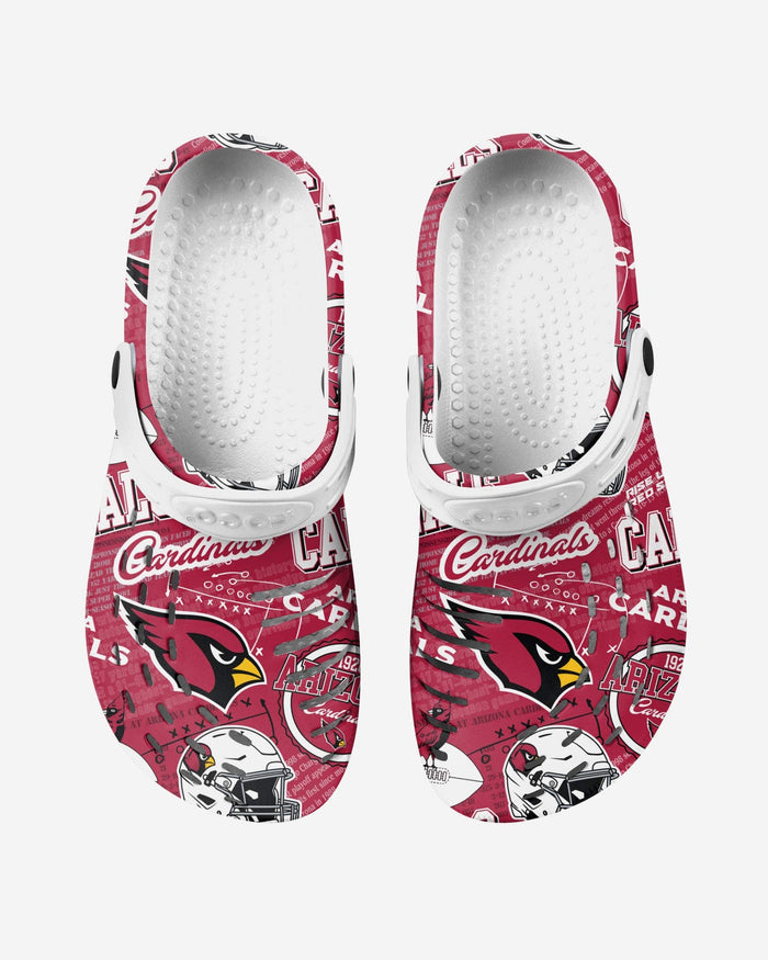 Arizona Cardinals Historic Print Clog With Strap FOCO - FOCO.com