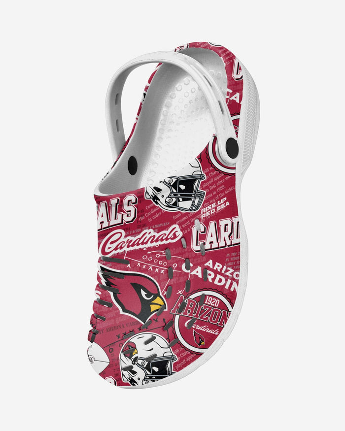 Arizona Cardinals Historic Print Clog With Strap FOCO - FOCO.com