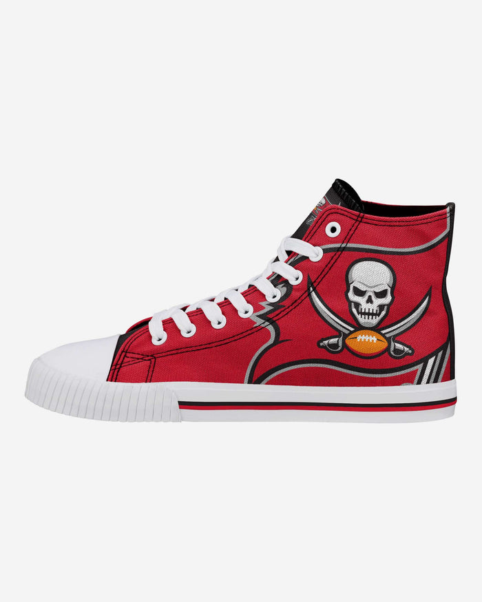 Tampa Bay Buccaneers Mens High Top Big Logo Canvas Shoe FOCO 7 - FOCO.com