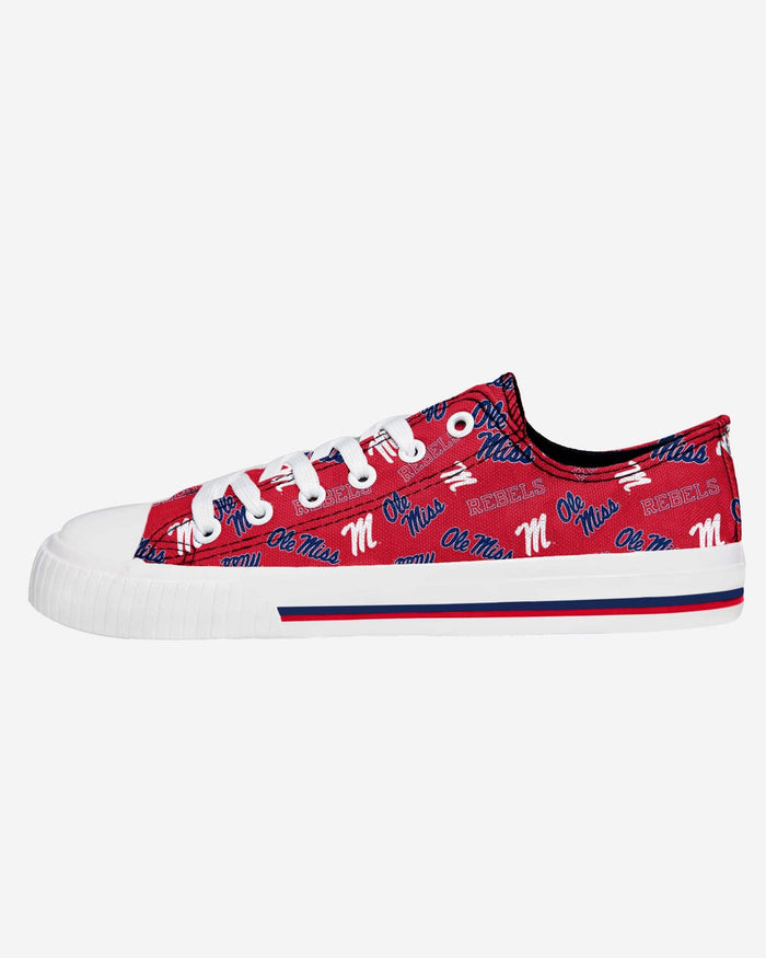 Ole Miss Rebels Womens Original Low Top Repeat Canvas Shoe FOCO 6 - FOCO.com