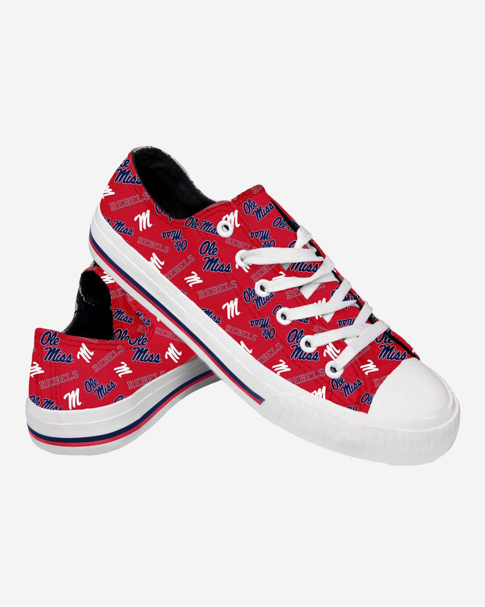 Ole Miss Rebels Womens Original Low Top Repeat Canvas Shoe FOCO - FOCO.com