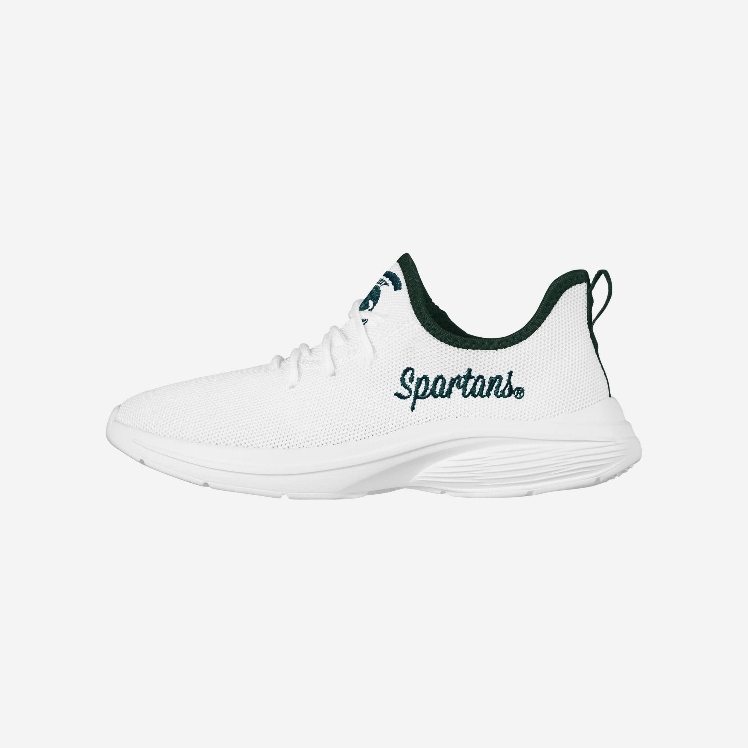 Michigan State Spartans Womens Midsole White Sneaker FOCO