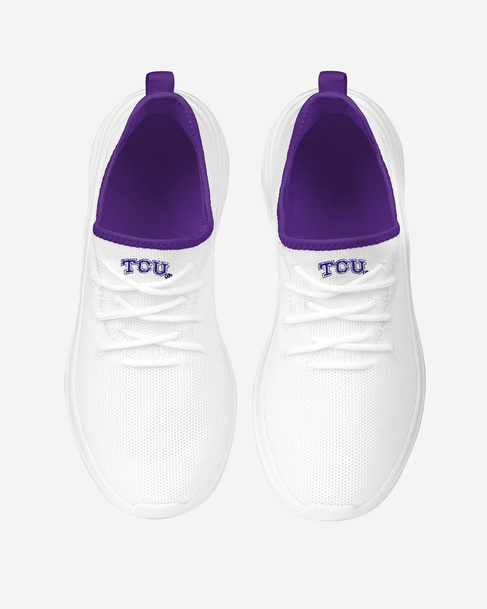 TCU Horned Frogs Womens Midsole White Sneaker FOCO - FOCO.com