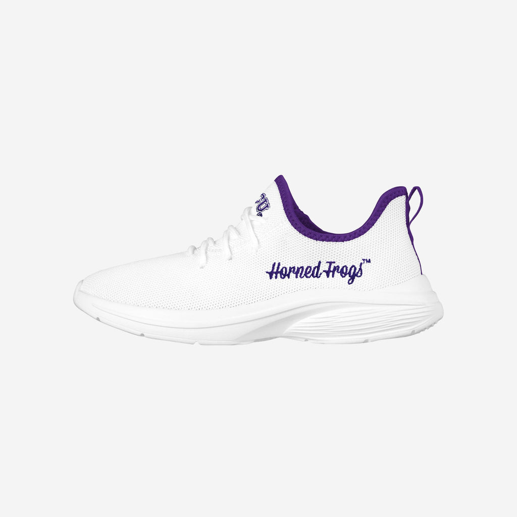 TCU Horned Frogs Womens Midsole White Sneaker FOCO 6 - FOCO.com