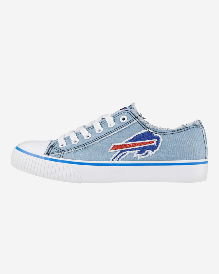 Buffalo Bills Womens Denim Low Top Canvas Shoe FOCO 6 - FOCO.com