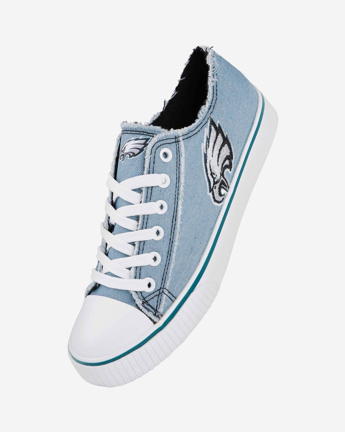 Philadelphia Eagles Womens Denim Low Top Canvas Shoe FOCO - FOCO.com