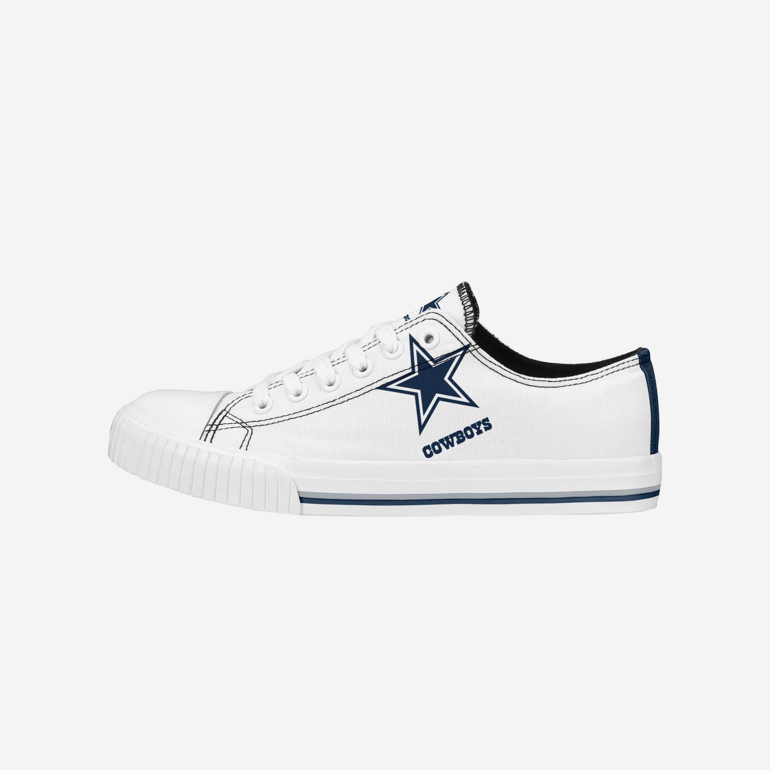 Women's FOCO Dallas Cowboys Platform Canvas Shoes