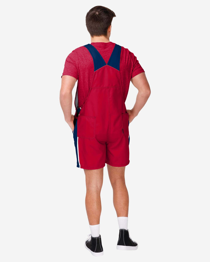 Atlanta Braves Mens Team Stripe Bib Shortalls FOCO - FOCO.com