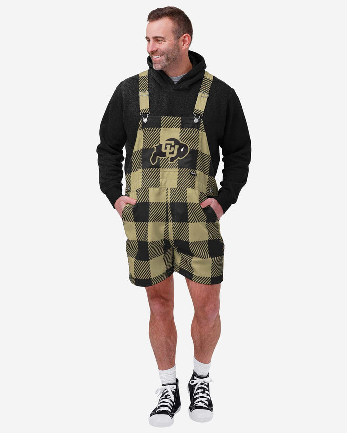 Colorado Buffaloes Mens Plaid Bib Shortalls FOCO S - FOCO.com