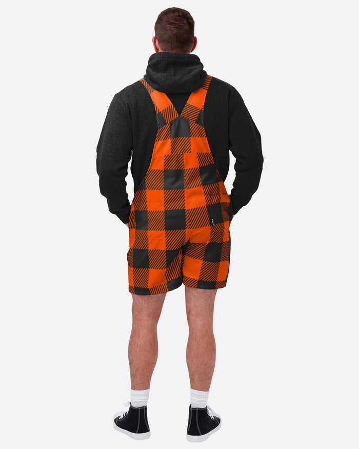 Oklahoma State Cowboys Mens Plaid Bib Shortalls FOCO - FOCO.com