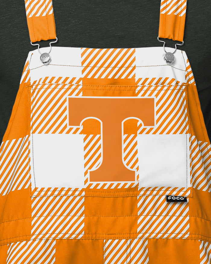 Tennessee Volunteers Mens Plaid Bib Shortalls FOCO - FOCO.com