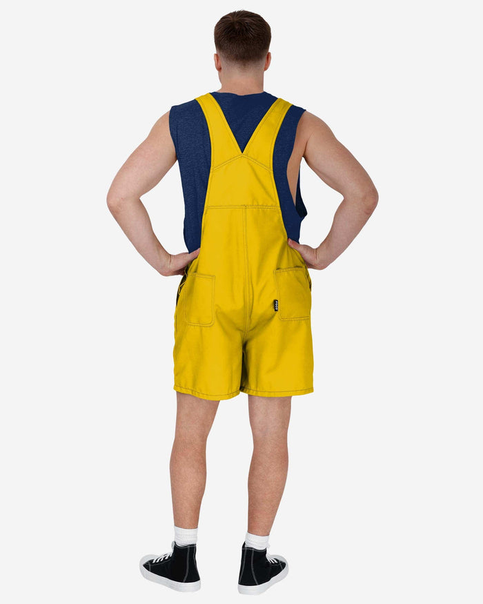 Michigan Wolverines Mens Solid Big Logo Bib Shortalls FOCO - FOCO.com