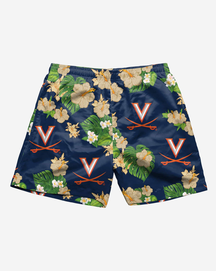 Virginia Cavaliers Floral Swimming Trunks FOCO - FOCO.com