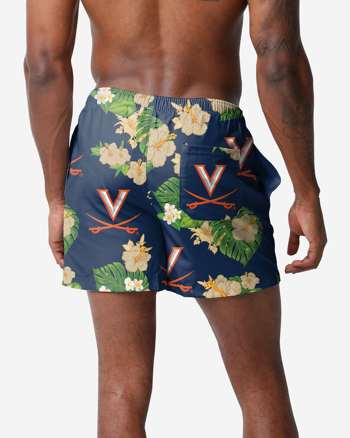 Virginia Cavaliers Floral Swimming Trunks FOCO - FOCO.com