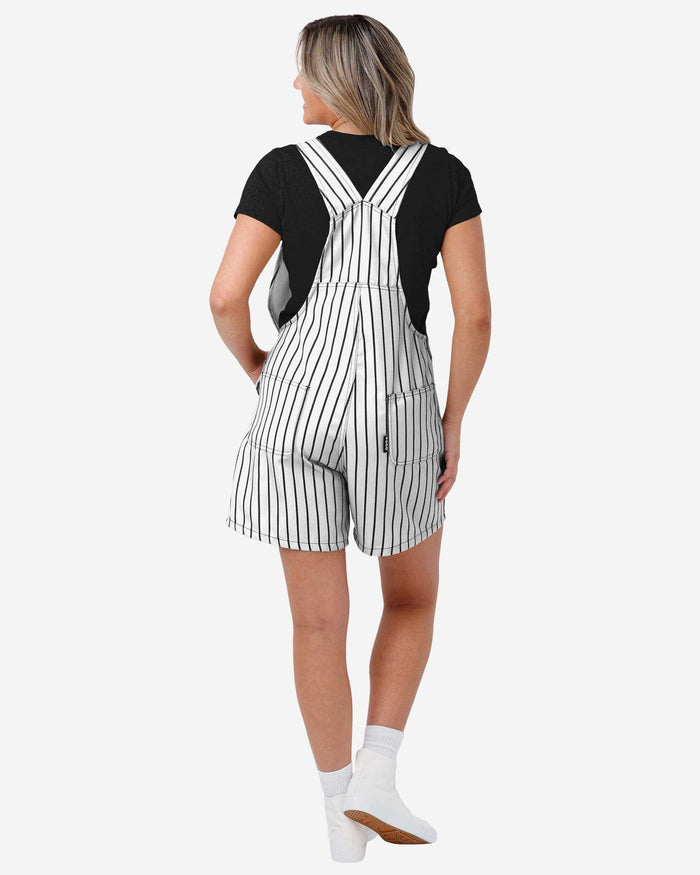 Chicago White Sox Womens Pinstripe Bib Shortalls FOCO - FOCO.com