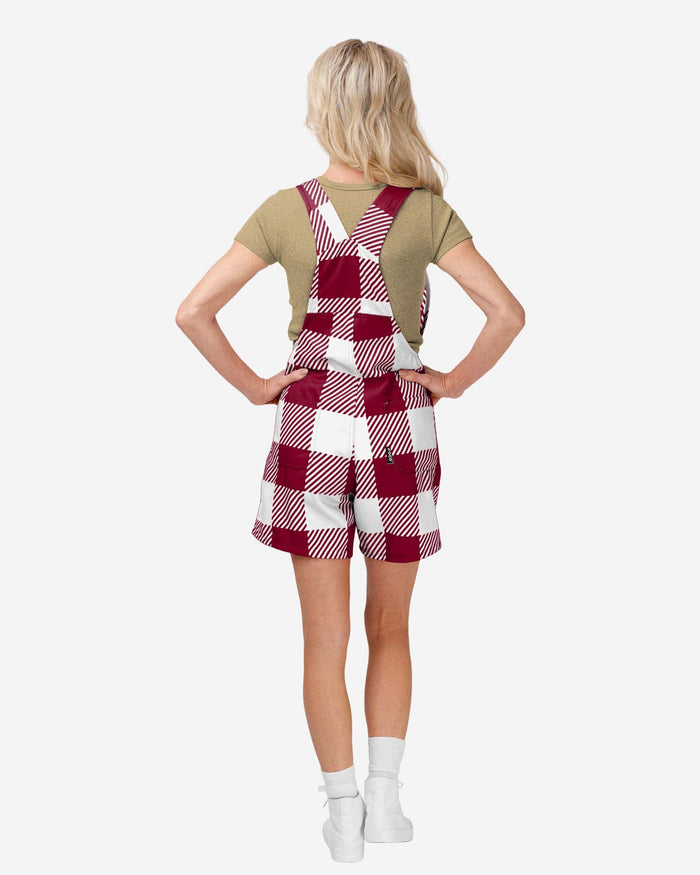 Florida State Seminoles Womens Plaid Bib Shortalls FOCO - FOCO.com