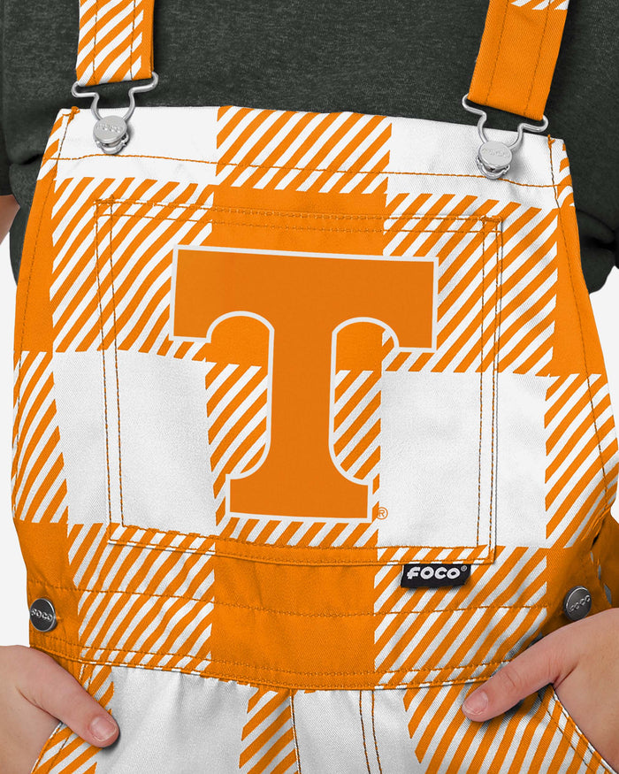 Tennessee Volunteers Womens Plaid Bib Shortalls FOCO - FOCO.com