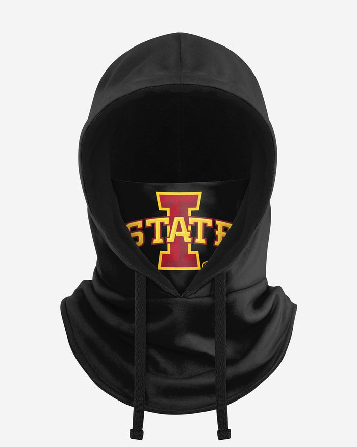 Iowa State Cyclones Black Drawstring Hooded Gaiter FOCO - FOCO.com