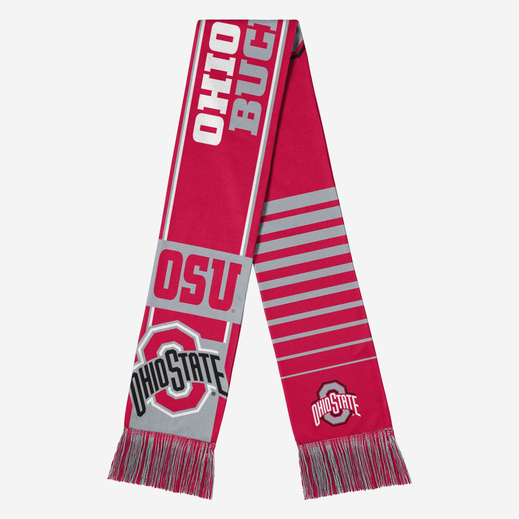 Ohio State Buckeyes Reversible Thematic Scarf FOCO - FOCO.com