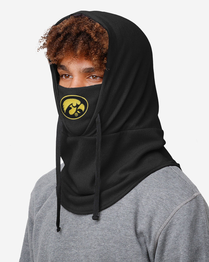 Iowa Hawkeyes Waffle Drawstring Hooded Gaiter FOCO - FOCO.com