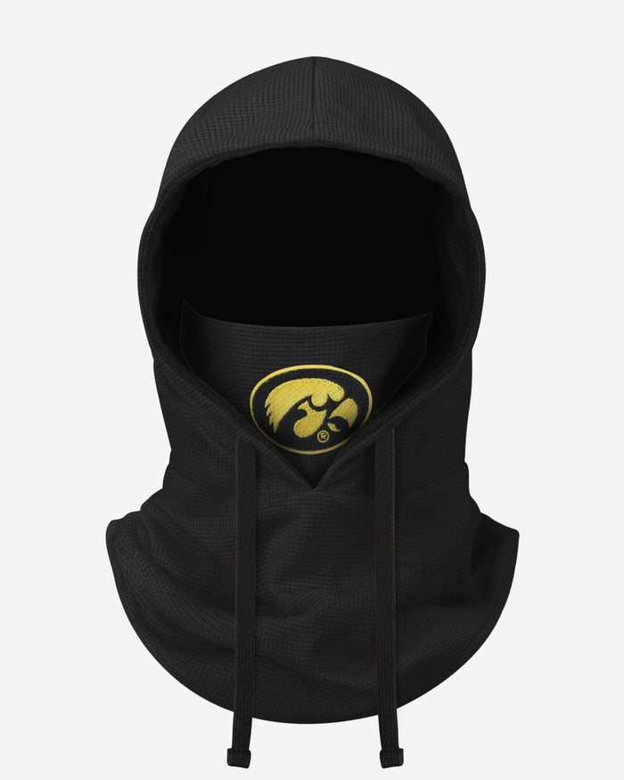 Iowa Hawkeyes Waffle Drawstring Hooded Gaiter FOCO - FOCO.com