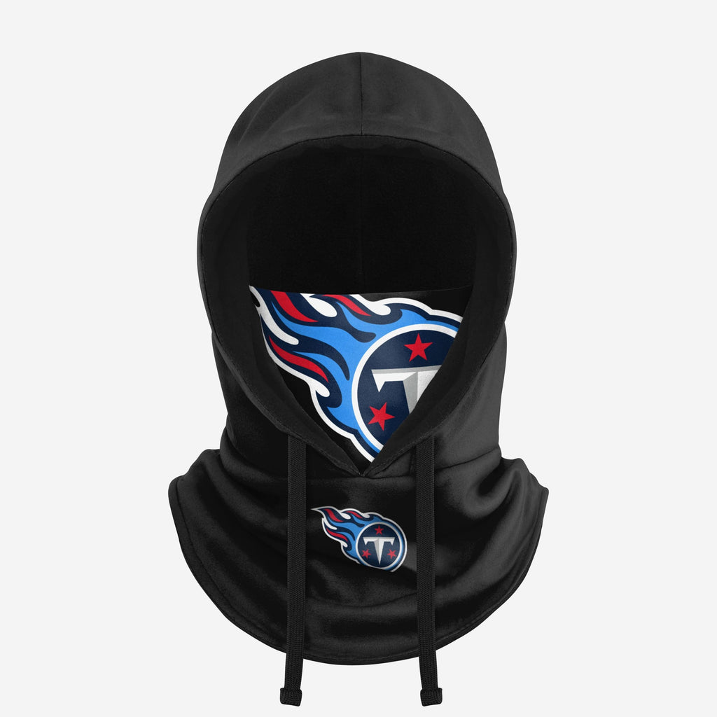 Tennessee Titans Black Drawstring Hooded Gaiter FOCO - FOCO.com