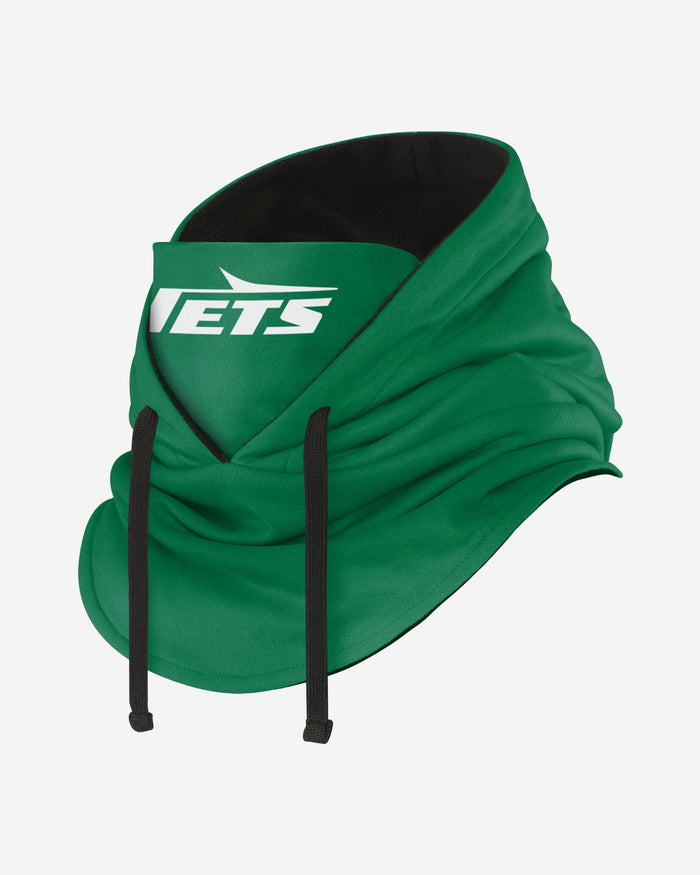 New York Jets Retro Drawstring Hooded Gaiter FOCO - FOCO.com