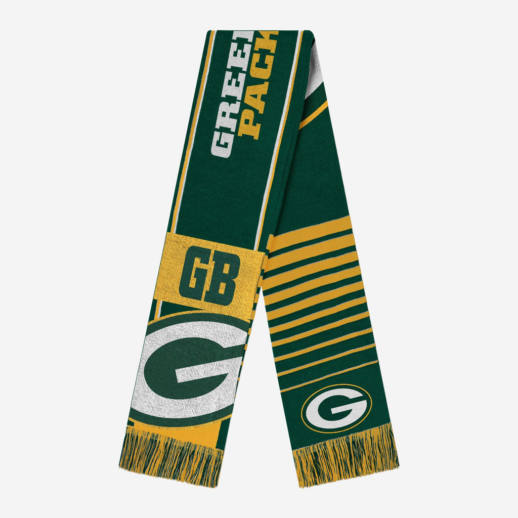 Green Bay Packers Reversible Thematic Scarf FOCO - FOCO.com