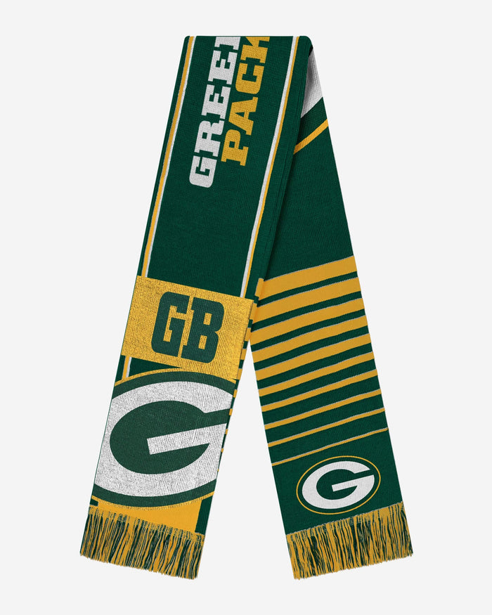 Green Bay Packers Reversible Thematic Scarf FOCO - FOCO.com