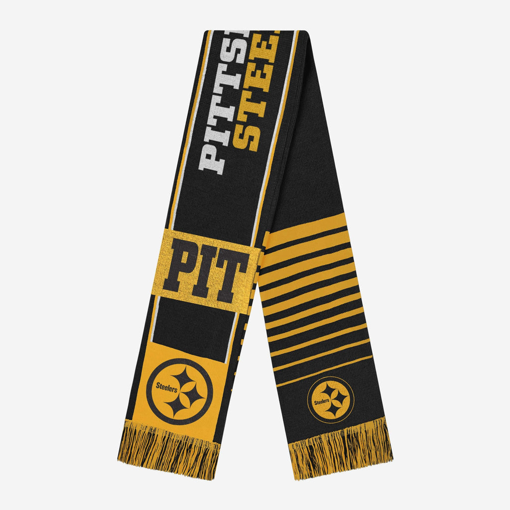 Pittsburgh Steelers Reversible Thematic Scarf FOCO - FOCO.com