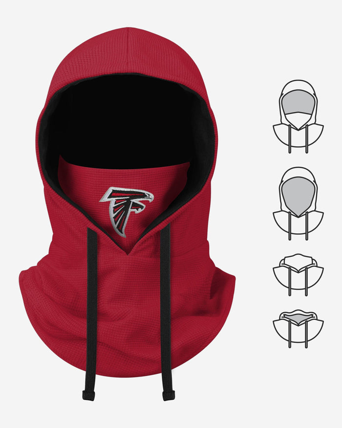 Atlanta Falcons Waffle Drawstring Hooded Gaiter FOCO - FOCO.com