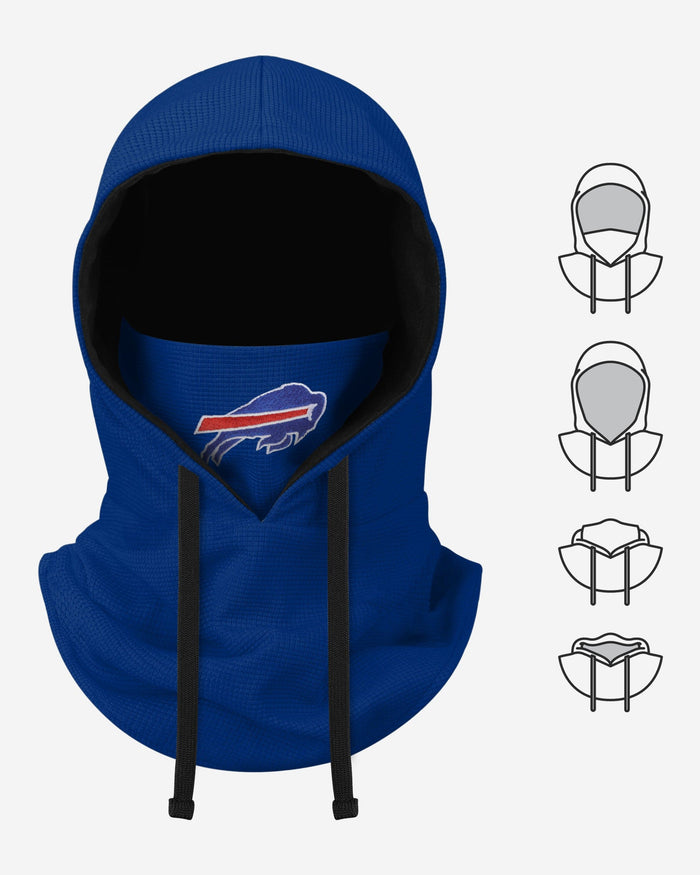 Buffalo Bills Waffle Drawstring Hooded Gaiter FOCO - FOCO.com