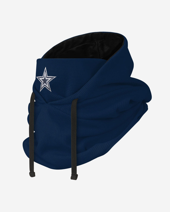 Dallas Cowboys Waffle Drawstring Hooded Gaiter FOCO - FOCO.com