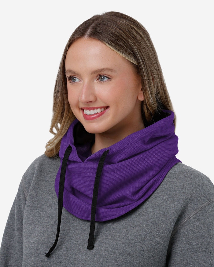 Minnesota Vikings Waffle Drawstring Hooded Gaiter FOCO - FOCO.com