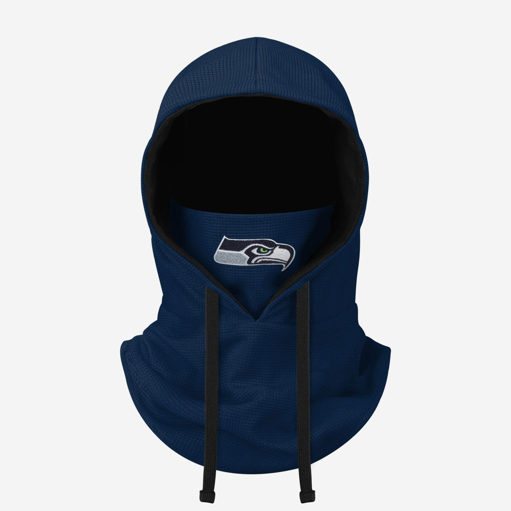 Seattle Seahawks Waffle Drawstring Hooded Gaiter FOCO - FOCO.com