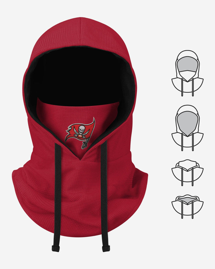 Tampa Bay Buccaneers Waffle Drawstring Hooded Gaiter FOCO - FOCO.com