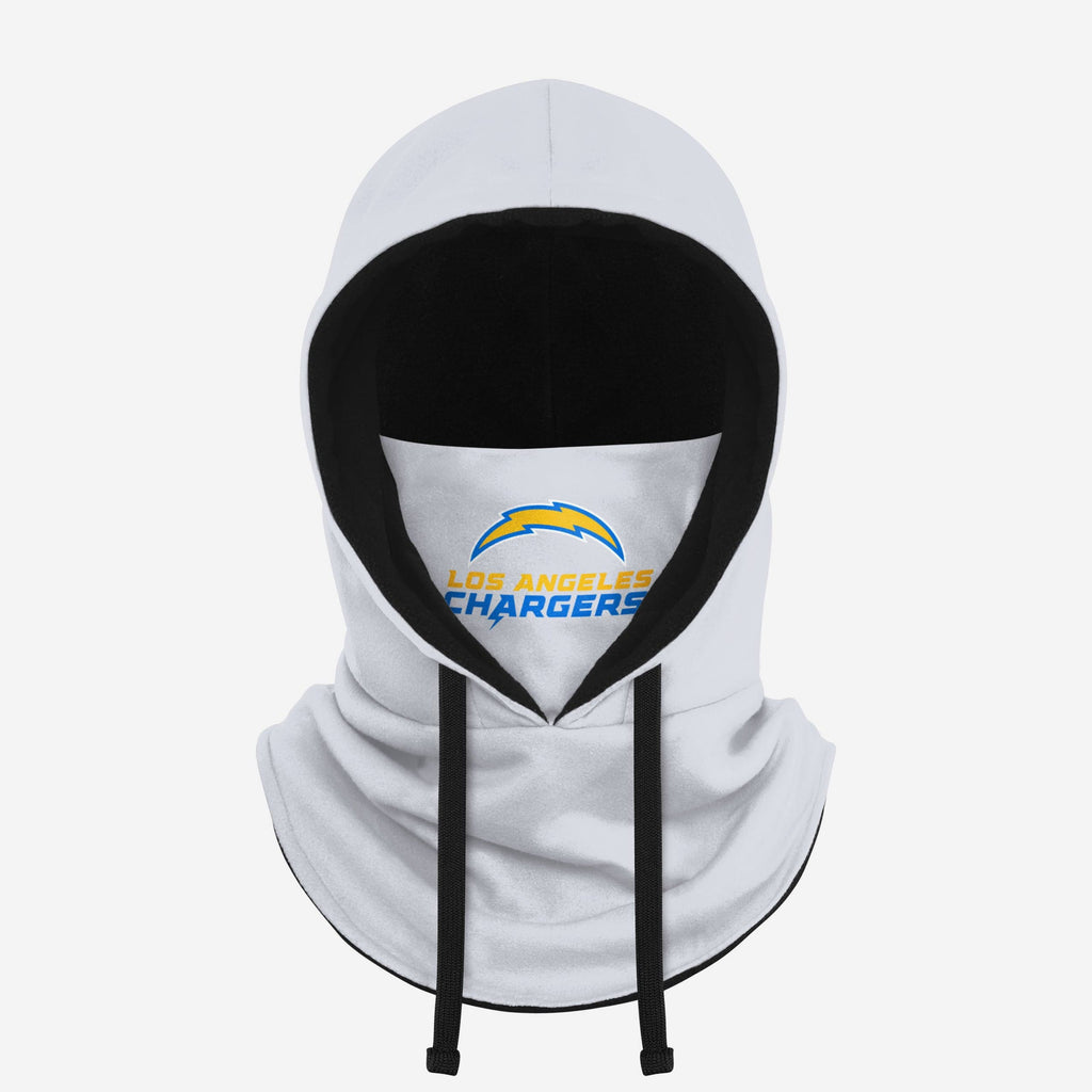 Los Angeles Chargers White Drawstring Hooded Gaiter FOCO - FOCO.com