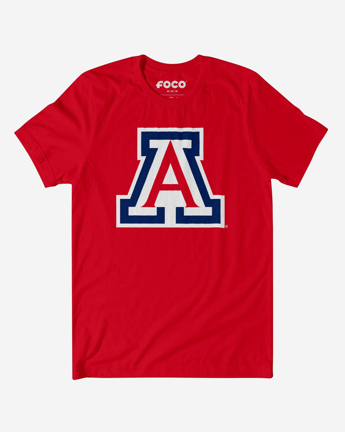 Arizona Wildcats Primary Logo T-Shirt FOCO Red S - FOCO.com