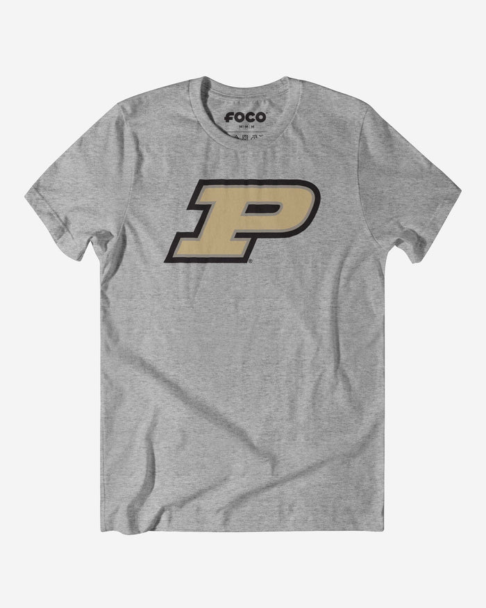 Purdue Boilermakers Primary Logo T-Shirt FOCO Athletic Heather S - FOCO.com