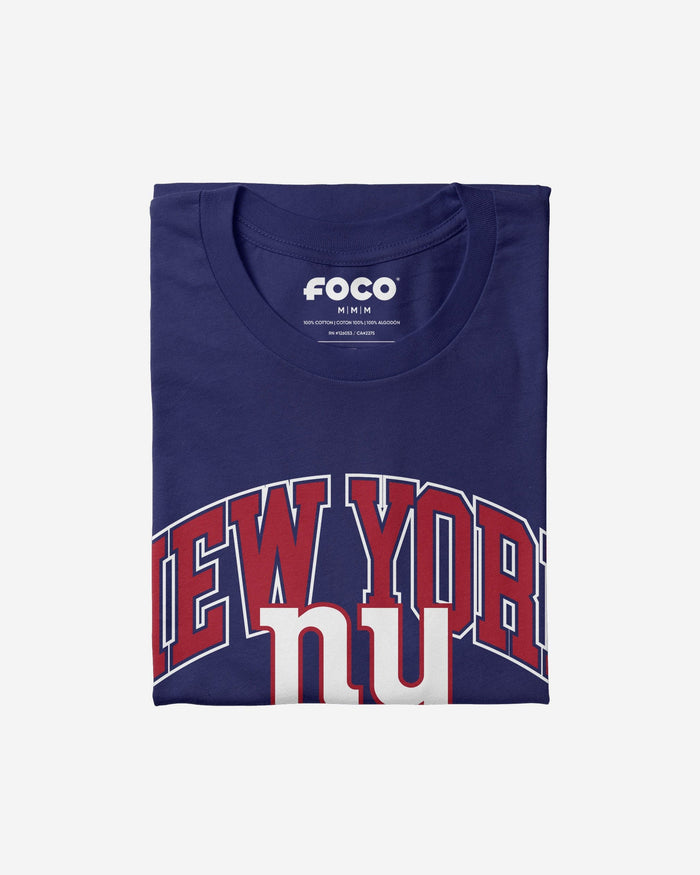 New York Giants Arched Wordmark T-Shirt FOCO - FOCO.com