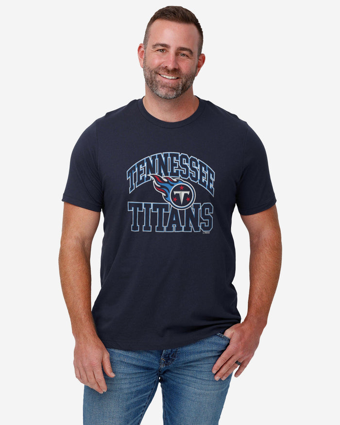 Tennessee Titans Arched Wordmark T-Shirt FOCO - FOCO.com