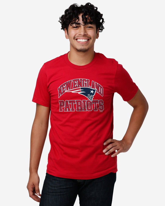 New England Patriots Arched Wordmark T-Shirt FOCO - FOCO.com